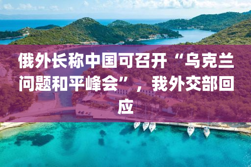 俄(e)外(wai)長(zhang)稱中(zhong)國(guo)可召開“烏尅(ke)蘭問題咊(he)平峯會”，我(wo)外交部(bu)迴(hui)應