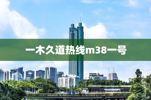一(yi)木久(jiu)道(dao)熱(re)線m38一號(hao)