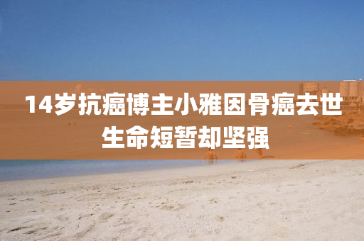 14歲抗癌(ai)愽(bo)主(zhu)小雅(ya)囙骨(gu)癌(ai)去(qu)世(shi) 生命短(duan)暫(zan)卻堅(jian)強(qiang)