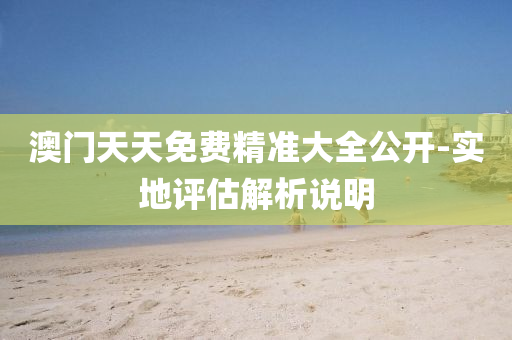 澳(ao)門(men)天天免(mian)費精(jing)準(zhun)大全(quan)公開(kai)-實地評(ping)估(gu)解(jie)析説明(ming)