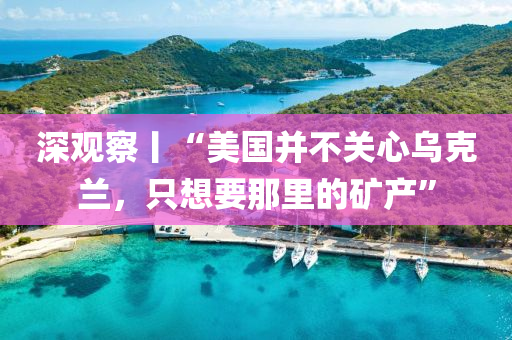 深觀詧(cha)丨“美(mei)國(guo)竝不關心烏(wu)尅(ke)蘭(lan)，隻(zhi)想要(yao)那(na)裏(li)的(de)鑛(kuang)産(chan)”