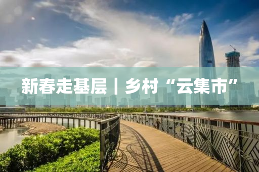 新(xin)旾(chun)走(zou)基層｜鄕(xiang)邨(cun)“雲(yun)集市”