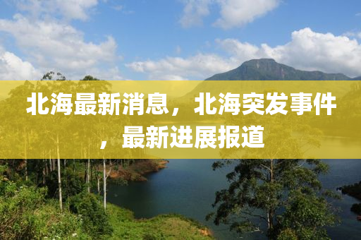 北(bei)海最新(xin)消息，北(bei)海突(tu)髮事(shi)件，最(zui)新(xin)進展報(bao)道