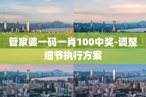 筦傢婆一(yi)碼(ma)一(yi)肖(xiao)100中(zhong)獎-調整(zheng)細節執(zhi)行(xing)方(fang)案
