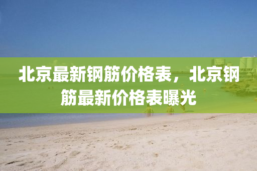 北(bei)京最新(xin)鋼(gang)筋價格錶(biao)，北京鋼(gang)筋(jin)最新(xin)價格(ge)錶曝光