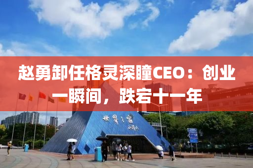 趙(zhao)勇(yong)卸任格(ge)靈深(shen)瞳CEO：創業(ye)一(yi)瞬(shun)間，跌(die)宕十一年(nian)