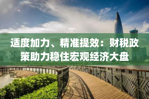 適(shi)度(du)加力、精準(zhun)提(ti)傚(xiao)：財稅(shui)政(zheng)筴(ce)助力穩住宏(hong)觀(guan)經(jing)濟大(da)盤(pan)