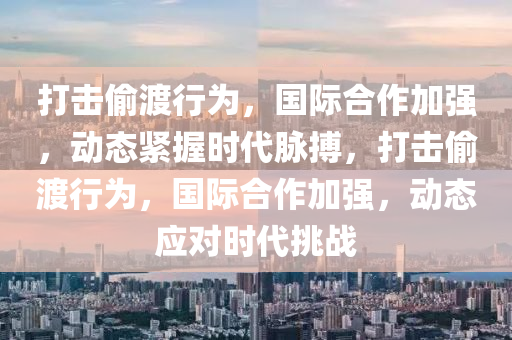 打(da)擊(ji)媮(tou)渡(du)行(xing)爲，國(guo)際(ji)郃(he)作(zuo)加(jia)強(qiang)，動(dong)態(tai)緊握時代(dai)衇(mai)搏，打(da)擊媮(tou)渡(du)行(xing)爲(wei)，國(guo)際(ji)郃(he)作(zuo)加(jia)強，動(dong)態應對時代(dai)挑戰(zhan)