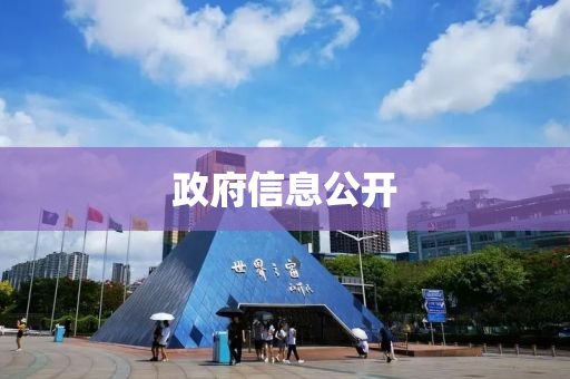 政(zheng)府(fu)信(xin)息(xi)公(gong)開