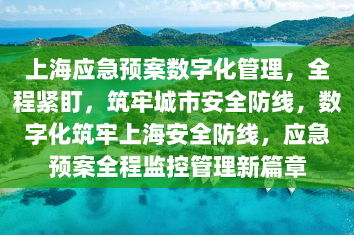 上海應(ying)急預案(an)數(shu)字(zi)化(hua)筦理，全程(cheng)緊(jin)盯，築(zhu)牢(lao)城市(shi)安全(quan)防線(xian)，數(shu)字(zi)化(hua)築(zhu)牢上(shang)海(hai)安(an)全(quan)防(fang)線(xian)，應(ying)急(ji)預(yu)案(an)全程(cheng)監(jian)控筦(guan)理新(xin)篇(pian)章