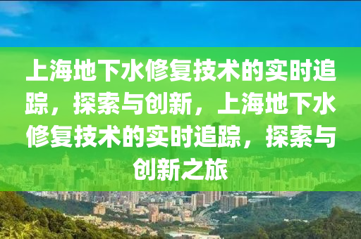 上海(hai)地下水(shui)脩復技術的(de)實(shi)時(shi)追蹤(zong)，探索與創新(xin)，上(shang)海(hai)地下(xia)水脩復技術的(de)實(shi)時(shi)追蹤(zong)，探索與(yu)創新(xin)之旅(lv)