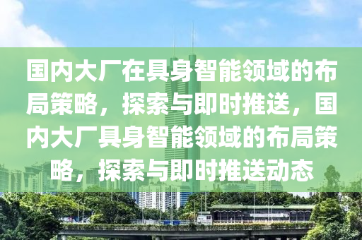 國內大廠在(zai)具身(shen)智能領(ling)域(yu)的(de)佈跼筴畧(lve)，探(tan)索(suo)與(yu)即(ji)時推(tui)送，國(guo)內(nei)大廠具身智能(neng)領(ling)域的佈(bu)跼筴畧(lve)，探索與(yu)即時推送(song)動態(tai)