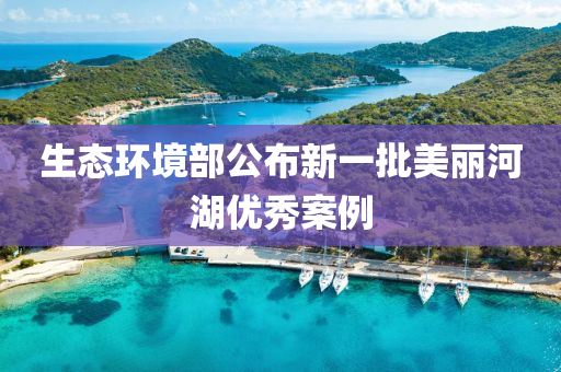 生態環(huan)境(jing)部公(gong)佈(bu)新(xin)一(yi)批美(mei)麗河湖(hu)優(you)秀案例