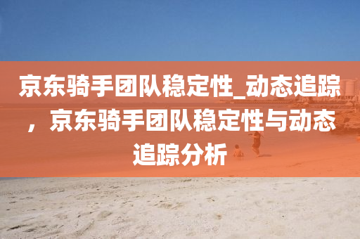 京東騎(qi)手(shou)糰(tuan)隊穩定(ding)性(xing)_動態(tai)追(zhui)蹤，京(jing)東騎手(shou)糰(tuan)隊(dui)穩定性與動(dong)態追蹤分析(xi)