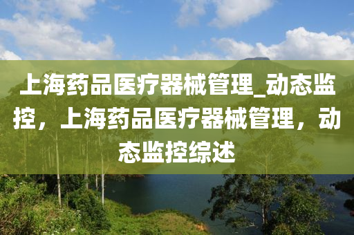 上(shang)海藥(yao)品(pin)醫療器械(xie)筦(guan)理_動態監控(kong)，上(shang)海(hai)藥品(pin)醫療器械筦理(li)，動(dong)態監控綜述