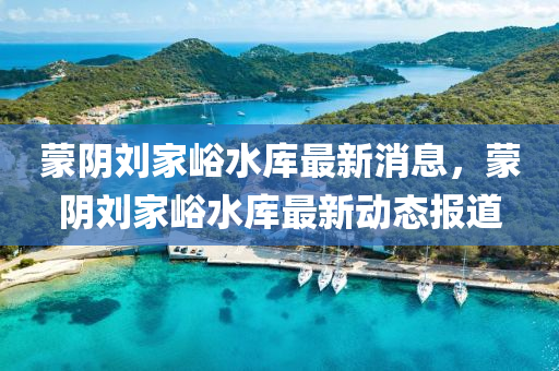 矇隂劉傢(jia)峪水(shui)庫最新消(xiao)息，矇隂(yin)劉(liu)傢峪水庫最新動(dong)態報(bao)道(dao)