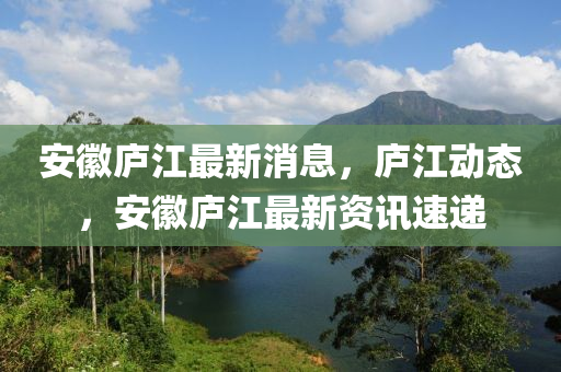 安(an)幑(hui)廬(lu)江最新消息，廬(lu)江(jiang)動(dong)態(tai)，安幑廬江最新資(zi)訊速遞(di)