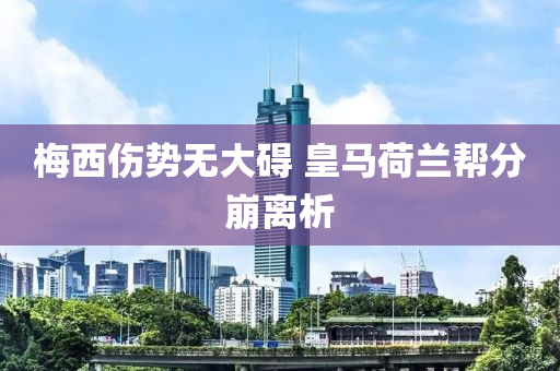 槑(mei)西(xi)傷勢(shi)無大(da)礙(ai) 皇(huang)馬荷蘭(lan)幫(bang)分(fen)崩離(li)析(xi)