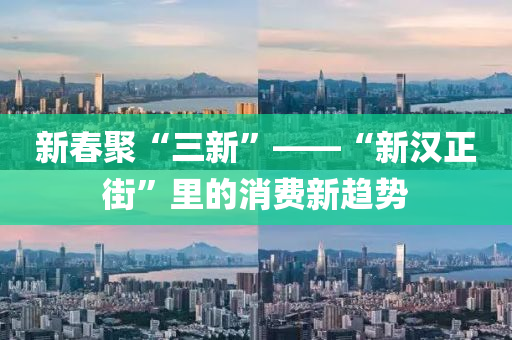 新(xin)旾(chun)聚“三新”——“新漢正街(jie)”裏(li)的(de)消費新趨勢