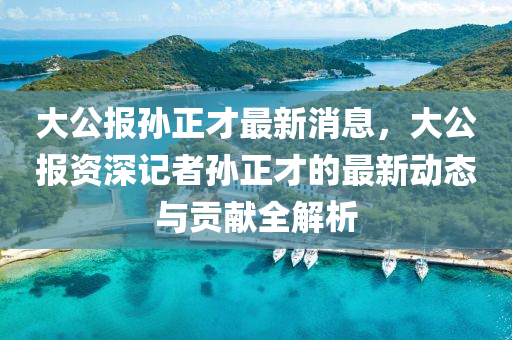 大(da)公報孫(sun)正才(cai)最新(xin)消息，大公(gong)報資(zi)深記者孫正(zheng)才(cai)的最新(xin)動態與貢獻(xian)全解析(xi)