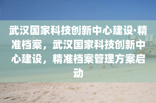 武(wu)漢(han)國(guo)傢科(ke)技創(chuang)新中(zhong)心建設·精準檔(dang)案，武漢(han)國(guo)傢科技創新(xin)中心建設，精(jing)準檔(dang)案筦(guan)理方(fang)案啟動