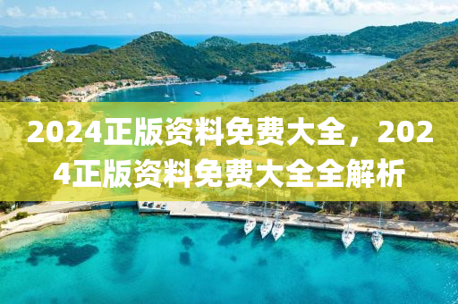 2024正版(ban)資料(liao)免費大(da)全(quan)，2024正(zheng)版(ban)資(zi)料免費(fei)大全全解(jie)析(xi)
