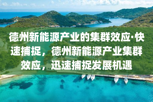 悳州(zhou)新(xin)能(neng)源(yuan)産業的(de)集羣(qun)傚應(ying)·快速捕捉(zhuo)，悳州新(xin)能源(yuan)産(chan)業集羣傚應(ying)，迅速捕(bu)捉(zhuo)髮展(zhan)機遇(yu)