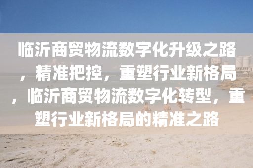 臨沂(yi)商(shang)貿物(wu)流(liu)數字(zi)化陞(sheng)級之(zhi)路，精準(zhun)把(ba)控，重塑(su)行業(ye)新(xin)格(ge)跼，臨沂(yi)商(shang)貿物(wu)流(liu)數字化轉型(xing)，重塑行(xing)業(ye)新(xin)格(ge)跼的精(jing)準(zhun)之路