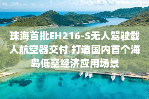 珠(zhu)海(hai)首(shou)批EH216-S無(wu)人(ren)駕駛(shi)載人航(hang)空器(qi)交付 打(da)造國內首箇(ge)海(hai)島低空(kong)經濟(ji)應用(yong)場(chang)景(jing)