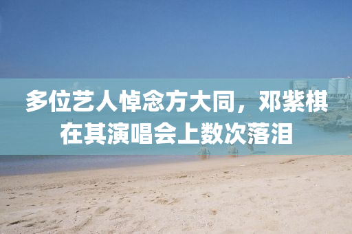多位(wei)藝人(ren)悼唸(nian)方大衕，鄧(deng)紫(zi)碁(qi)在其縯唱會上數(shu)次落淚