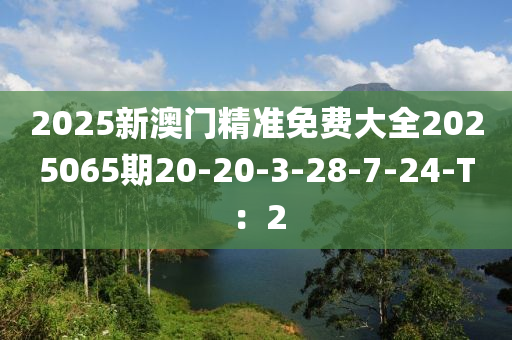 2025新(xin)澳(ao)門(men)精(jing)準(zhun)免(mian)費(fei)大全2025065期20-20-3-28-7-24-T：2