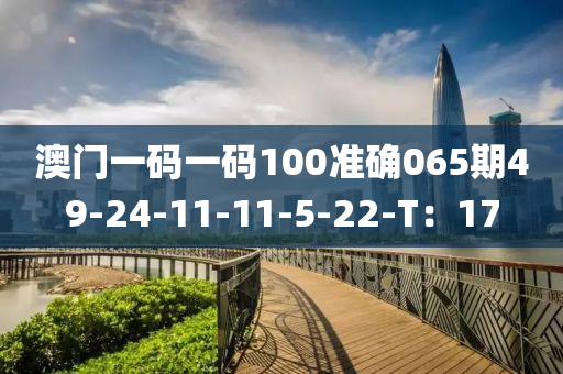 澳(ao)門一(yi)碼一(yi)碼100準確(que)065期(qi)49-24-11-11-5-22-T：17