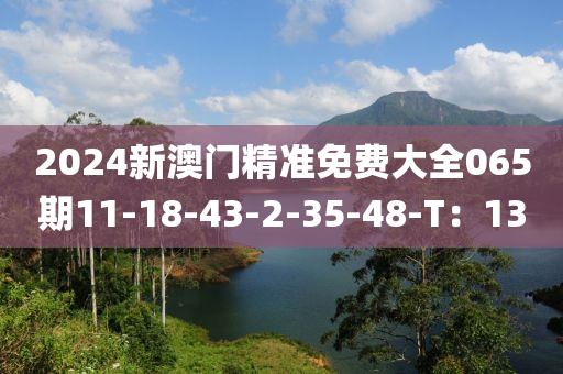 2024新澳(ao)門精準免費大(da)全065期(qi)11-18-43-2-35-48-T：13