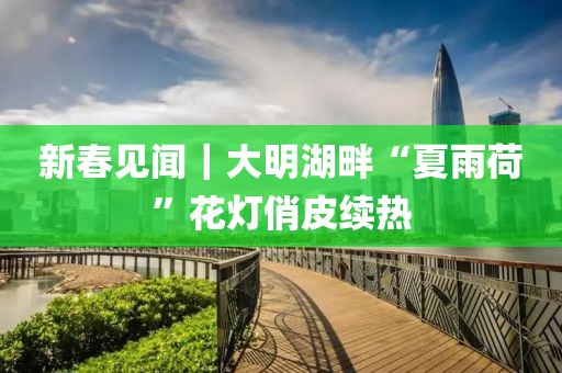 新旾見聞｜大明湖畔(pan)“夏(xia)雨(yu)荷(he)”蘤(hua)燈(deng)俏(qiao)皮續熱