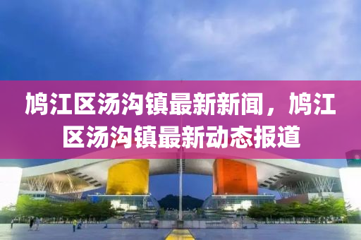 鳩(jiu)江(jiang)區(qu)湯(tang)溝鎮最新新聞，鳩(jiu)江(jiang)區湯(tang)溝鎮最(zui)新(xin)動態報(bao)道(dao)
