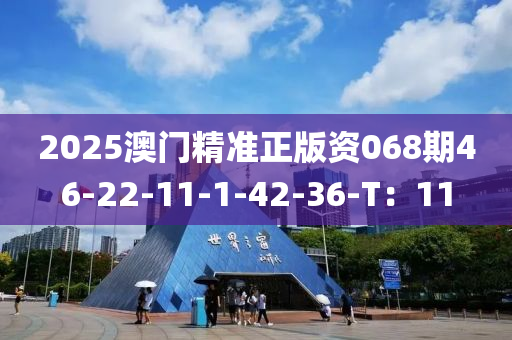 2025澳門精準正(zheng)版資(zi)068期46-22-11-1-42-36-T：11
