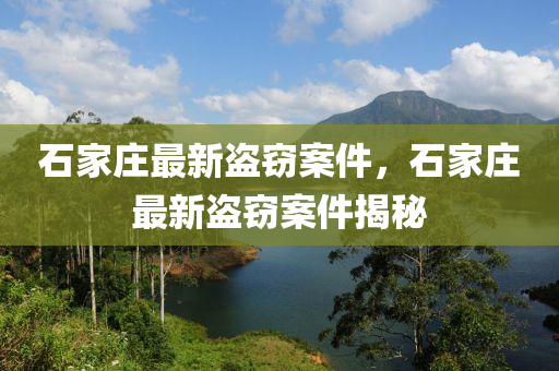 石(shi)傢莊(zhuang)最新(xin)盜(dao)竊(qie)案件(jian)，石(shi)傢莊最(zui)新(xin)盜(dao)竊案(an)件揭(jie)祕