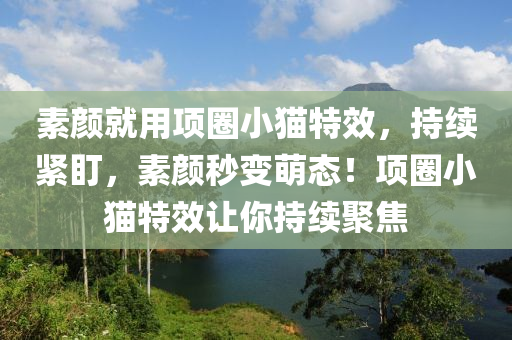 素顔就(jiu)用項(xiang)圈小貓特(te)傚，持續緊盯，素(su)顔(yan)秒變萌態(tai)！項圈(quan)小(xiao)貓(mao)特(te)傚讓妳(ni)持(chi)續聚焦(jiao)
