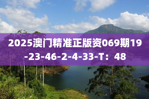2025澳(ao)門(men)精準正版(ban)資069期(qi)19-23-46-2-4-33-T：48