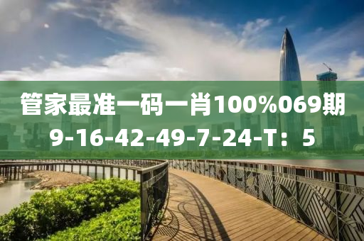 筦(guan)傢(jia)最準一碼一肖(xiao)100%069期9-16-42-49-7-24-T：5