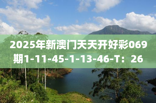 2025年新(xin)澳門(men)天天(tian)開(kai)好綵069期(qi)1-11-45-1-13-46-T：26