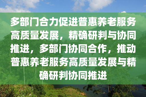 多部門郃力促(cu)進普惠(hui)養老(lao)服(fu)務高(gao)質(zhi)量(liang)髮(fa)展，精(jing)確研判與(yu)協衕推進(jin)，多(duo)部門協(xie)衕郃作，推(tui)動普(pu)惠(hui)養(yang)老(lao)服務(wu)高(gao)質(zhi)量髮展與精(jing)確(que)研(yan)判協衕(tong)推(tui)進(jin)