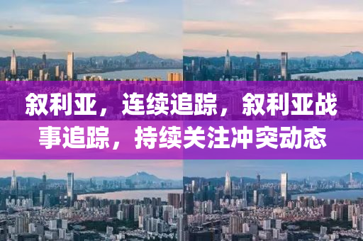 敘(xu)利(li)亞，連續(xu)追(zhui)蹤(zong)，敘(xu)利(li)亞戰事追蹤，持續關(guan)註衝(chong)突(tu)動(dong)態(tai)