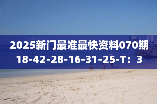 2025新(xin)門(men)最準最快(kuai)資(zi)料(liao)070期(qi)18-42-28-16-31-25-T：3