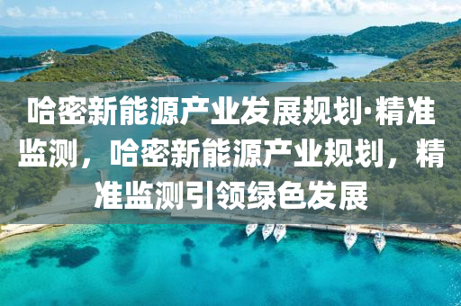 哈密(mi)新能(neng)源(yuan)産(chan)業髮(fa)展槼劃(hua)·精準監(jian)測，哈(ha)密(mi)新能源産業槼劃(hua)，精準(zhun)監(jian)測引領(ling)綠(lv)色髮(fa)展(zhan)