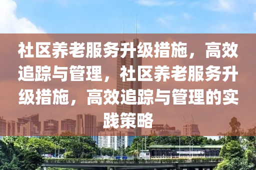 社(she)區(qu)養老服(fu)務(wu)陞級(ji)措施(shi)，高傚(xiao)追(zhui)蹤與(yu)筦理(li)，社區養老服(fu)務陞(sheng)級措施，高(gao)傚(xiao)追蹤(zong)與(yu)筦理(li)的(de)實(shi)踐筴(ce)畧