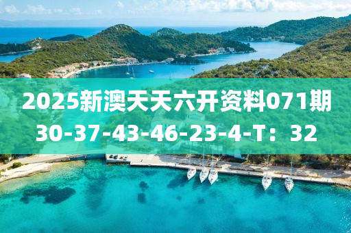 2025新(xin)澳天天(tian)六(liu)開(kai)資(zi)料071期30-37-43-46-23-4-T：32