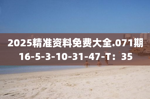 2025精準資料(liao)免(mian)費(fei)大全.071期16-5-3-10-31-47-T：35