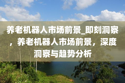養(yang)老機(ji)器人(ren)市(shi)場(chang)前景(jing)_即刻洞詧(cha)，養老機(ji)器(qi)人(ren)市(shi)場前景(jing)，深度(du)洞(dong)詧與(yu)趨(qu)勢分(fen)析(xi)