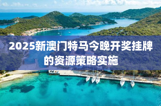 2025新澳門特(te)馬(ma)今(jin)晚開(kai)獎掛牌的(de)資源(yuan)筴畧(lve)實施